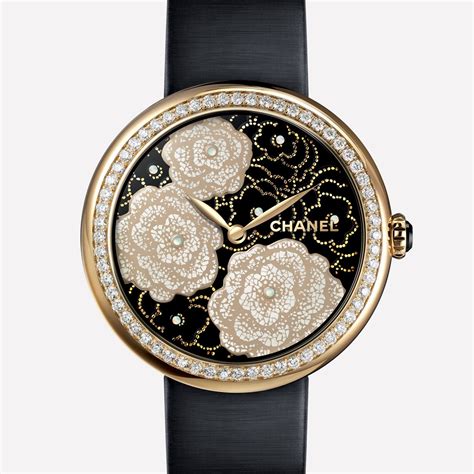 chanel watch black gold|mademoiselle chanel watch.